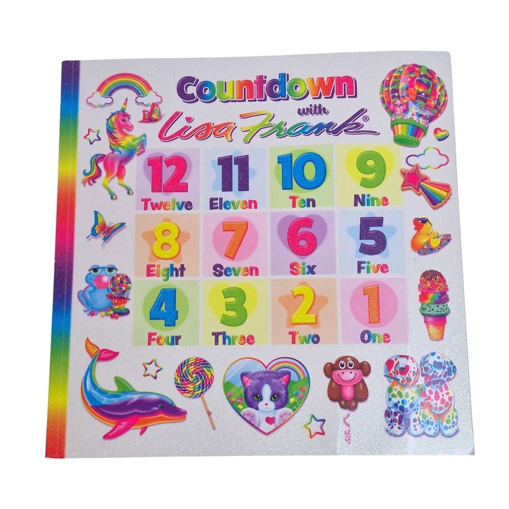 Countdown with Lisa Frank Numbers/‎ Counting Children's Glitter and Sparkle Book